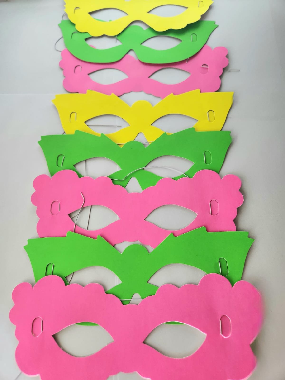 Antifaz Fluor Pleno Multicolor x8