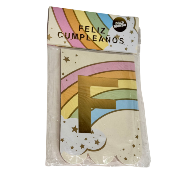 Banderin Arco iris estampado