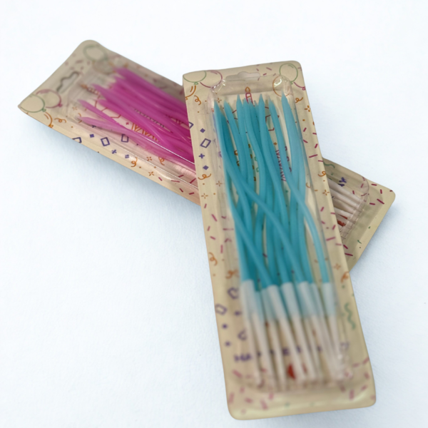 Vela onduladas pastel x 12