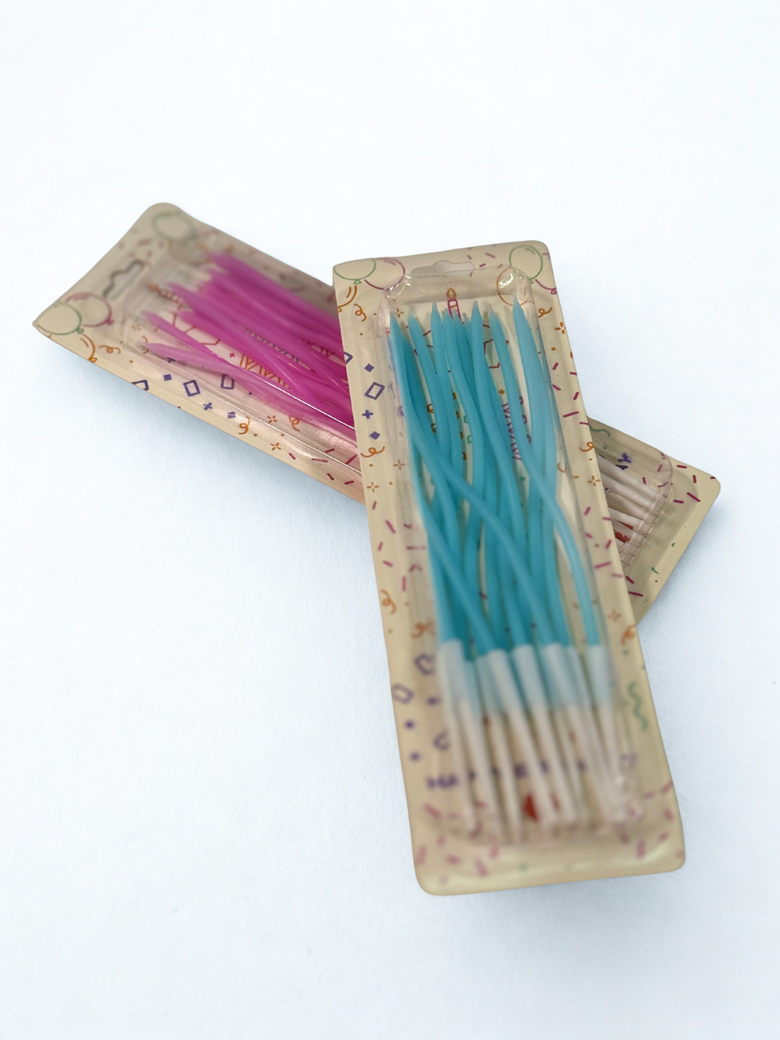 Vela onduladas pastel x 12