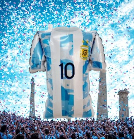 Globo Metalizado Camiseta Argentina