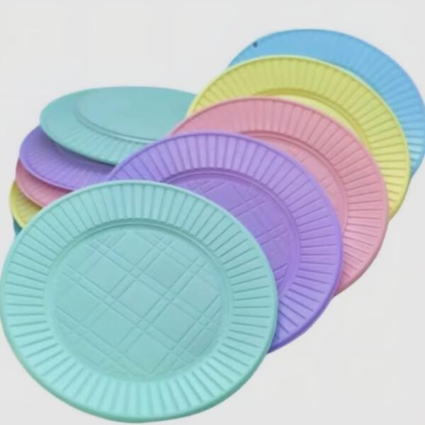 Platos plasticos pasteles x50